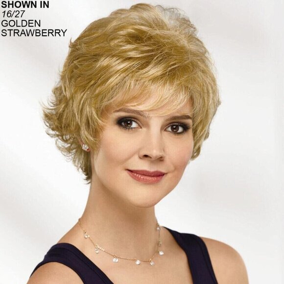 Paula Young Angel Wig 2036 Golden Strawberry Average Size Flirtatious Flips - Picture 1 of 9